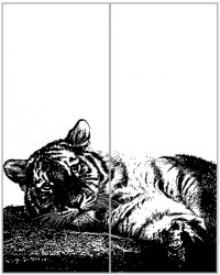 Пескоструйный рисунок животные 106